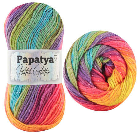 Papatya Batik Glitter - 100g - Farbe 07