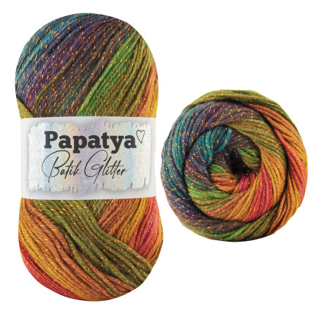 Papatya Batik Glitter - 100g - Farbe 09