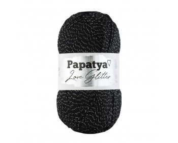 Farbe 2000 schwarz - Papatya Love Glitter 100g 