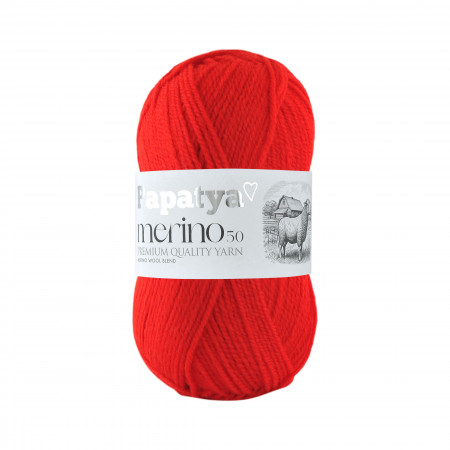 Papatya Merino50 - 100g - Farbe 3070 rot
