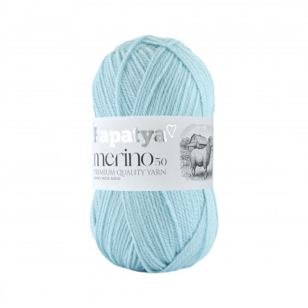 Papatya Merino50 - 100g - Farbe 5140 hellblau