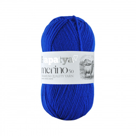 Papatya Merino50 - 100g - Farbe 5250 royalblau