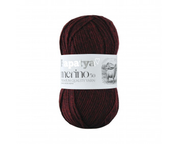 Papatya Merino50 - 100g - Farbe 53280 rotbraun