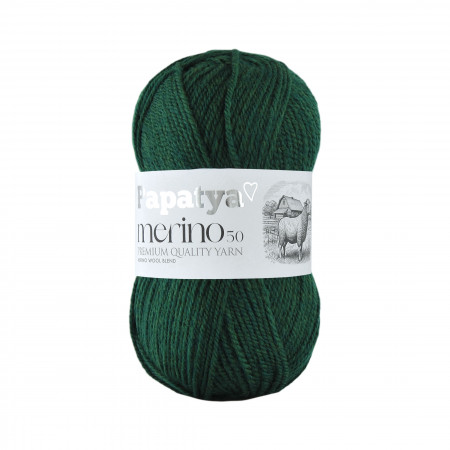 Papatya Merino50 - 100g - Farbe 56150 dunkelgrün