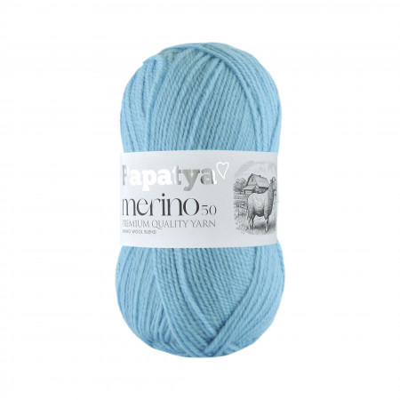 Papatya Merino50 - 100g - Farbe 5840 aqua