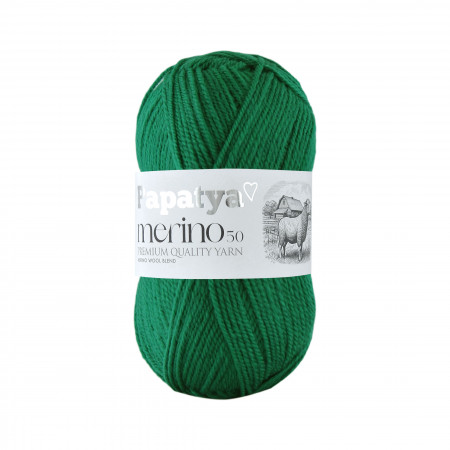 Papatya Merino50 - 100g - Farbe 6820 grün