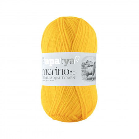 Papatya Merino50 - 100g - Farbe 7850 gelb