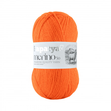 Papatya Merino50 - 100g - Farbe 8065 orange