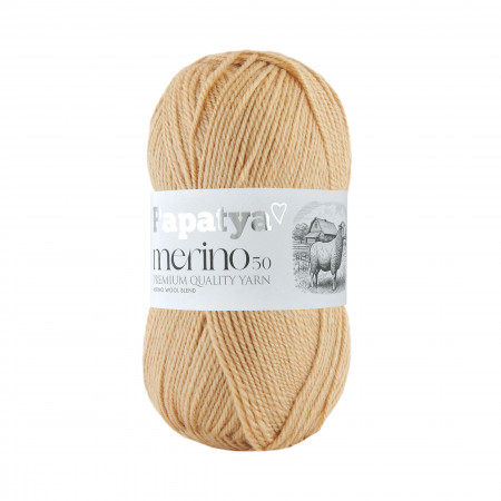 Papatya Merino50 - 100g - Farbe 9140 beige