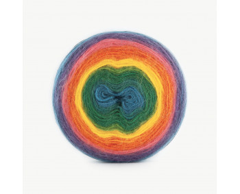 Farbe 603 - Papatya Angora CAKE - 200g  (Regenbogen)