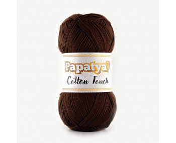 Farbe 0160 dunkelbraun - Papatya Cotton Touch - 50g