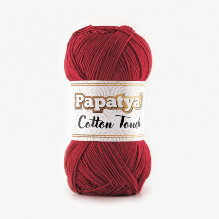 Farbe 1030 dunkelrot - Papatya Cotton Touch - 50g