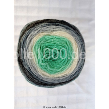 Papatya Cake Silver 150g Cake Yarn mit Glitzer 300 Wolle/Garn zum Häkeln und Stricken