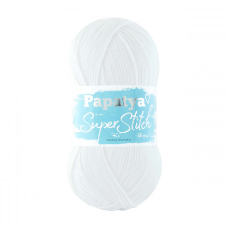 Farbe 1000 weiß - Papatya Super Stitch - 100g