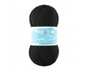 Farbe 2000 schwarz - Papatya Super Stitch - 100g