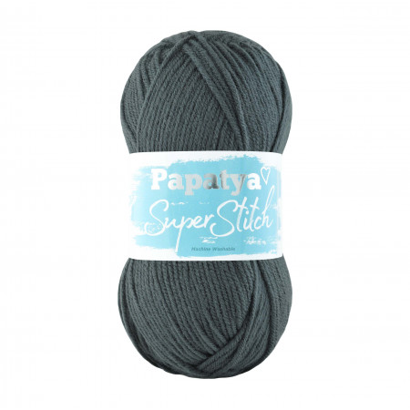 Farbe 2590 dunkelgrau - Papatya Super Stitch - 100g