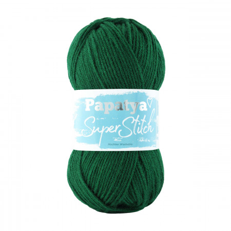 Farbe 6840 dunkelgrün - Papatya Super Stitch - 100g