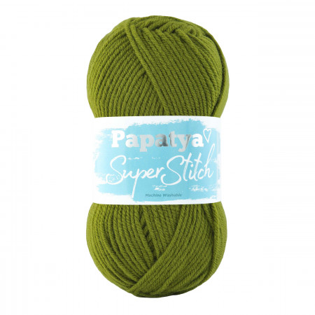 Farbe 6950 olivgrün - Papatya Super Stitch - 100g