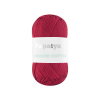 Farbe 3225 dunkelrot  - Papatya Supreme Cotton 50g 