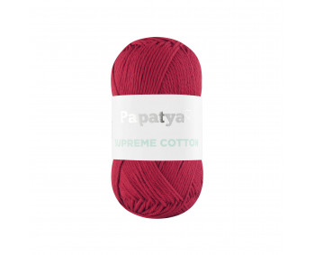 Farbe 3225 dunkelrot  - Papatya Supreme Cotton 50g 