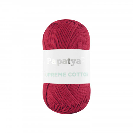 Farbe 3225 dunkelrot  - Papatya Supreme Cotton 50g 