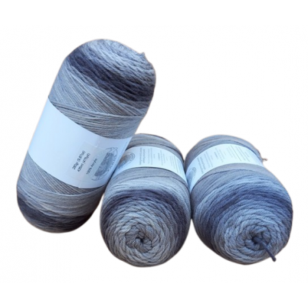 Sonderposten 3er Pack - 3x280g = 840g - Ombre Grau