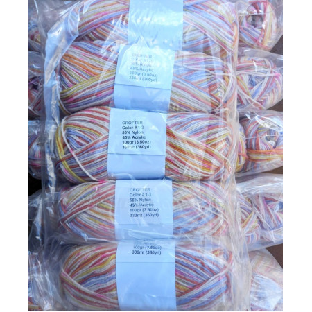 Sonderposten Crofter Mischgarn - 5 x 100g = 500g - Farbe 1-3