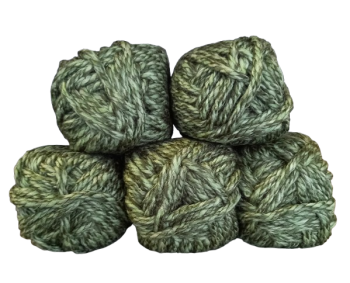 Sonderposten Banderolenfehler - Dick - 5x100g = 500g - grün meliert