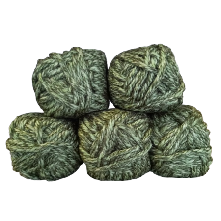 Sonderposten Banderolenfehler - Dick - 5x100g = 500g - grün meliert