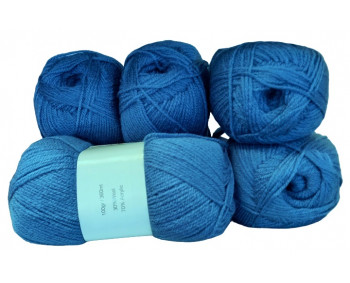 Sonderposten 5er Pack Uni - 5x100g = 500g - Blau