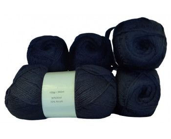 Sonderposten 5er Pack Uni - 5x100g = 500g - Navy