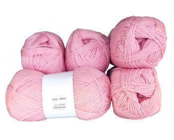 Sonderposten 5er Pack Uni - 5x100g = 500g - Rosa