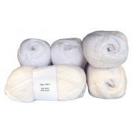 Sonderposten 5er Pack Uni - 5x100g = 500g - weiss