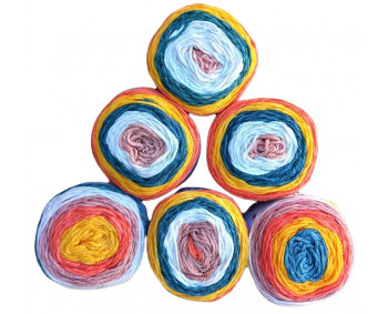 !Sonderposten Sparpack Bulky 6x150g = 900g  Farbe : 213 bunt