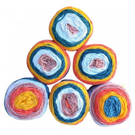 !Sonderposten Sparpack Bulky 6x150g = 900g  Farbe : 213 bunt