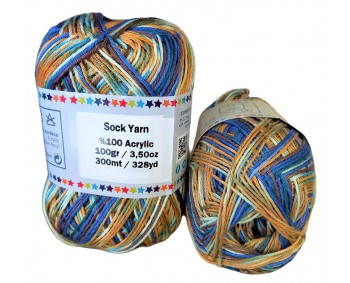 Sock Yarn - Acryl - 100g - Sonderposten - Farbe S112