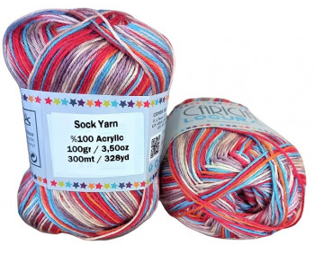 Sock Yarn - Acryl - 100g - Sonderposten - Farbe S115