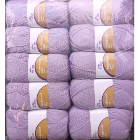 !NEU! Acryl Garn uni 10 x 100g = 1000g - Farbe Flieder