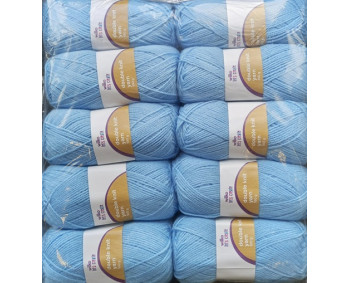 !NEU! Acryl Garn uni 10 x 100g = 1000g - Farbe Hellblau