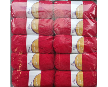 !NEU! Acryl Garn uni 10 x 100g = 1000g - Farbe Rot