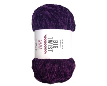 260g Chenille Glitzer - 2362 lila - Sonderposten