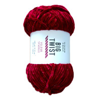 260g Chenille Glitzer - 2370 rot - Sonderposten