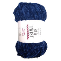 260g Chenille Glitzer - 2396 blau - Sonderposten