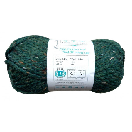 Überproduktion / Mindergewicht - Chunky Yarn - 01 grün tweed 140g
