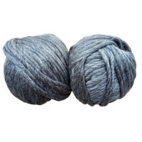Dochtgarn 2er Pack - 2 x 150g = 300g  - Dunkelgrau