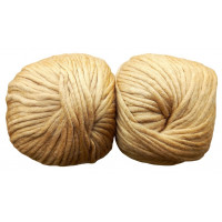Dochtgarn 2er Pack - 2 x 150g = 300g  - Hellbraun