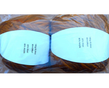 Dochtgarn 2er Pack - 2 x 180g = 360g  - DG06 Goldbraun Meliert