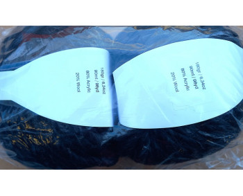 Dochtgarn 2er Pack - 2 x 180g = 360g  - DG09 Schwarzgrau Meliert