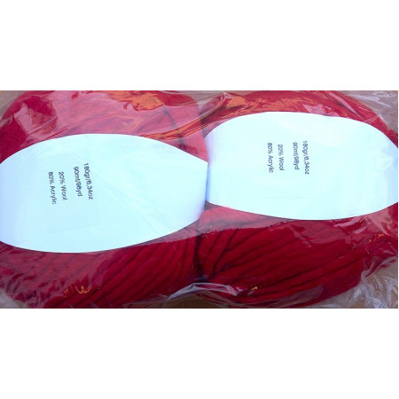 Dochtgarn 2er Pack - 2 x 180g = 360g  - DG10 Rot