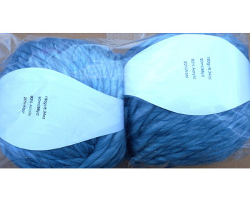 Dochtgarn 2er Pack - 2 x 180g = 360g  - DG11 Blaugrau Meliert